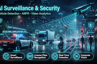 develop ai surveillance, vehicle detection, and anpr security systems