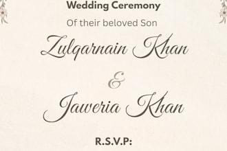 design beautiful wedding and birthday invitation in canva