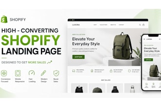 design a conversion focused shopify landing page