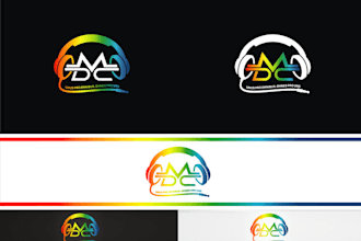 create a modern vibrant music logo design
