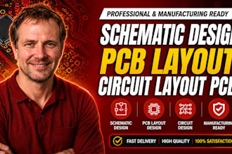 do schematic design, pcb layout design circuit layout board design