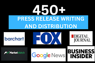 product launch write tech press release startup, distribute PR, ai tech release