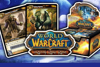 design custom trading card game cards, tcg card template and card artwork