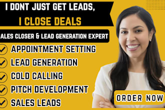 be your high ticket sales closer appointment setter b2b lead generation