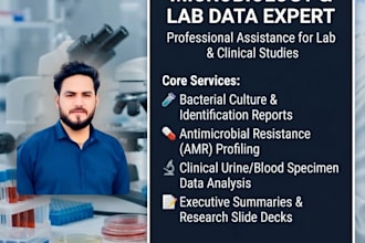 do biostatistical data analysis and clinical medical research reporting