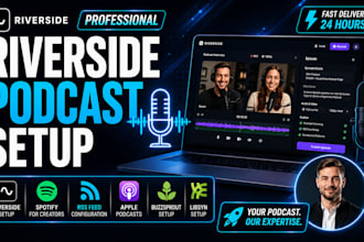 set up your riverside podcast on spotify and apple