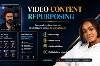 repurpose your video content for instagram, tiktok, youtube shorts and linkedin