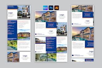 design an editable canva tri fold brochure template for your business
