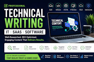 write SEO technical articles for saas software
