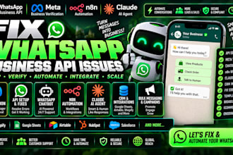 fix whatsapp business apis meta verification chatbot automation n8n claude agent
