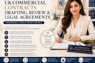 draft and review UK commercial property contracts