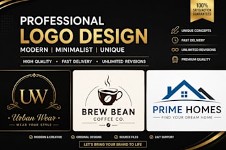 design a modern minimalist business logo in canva