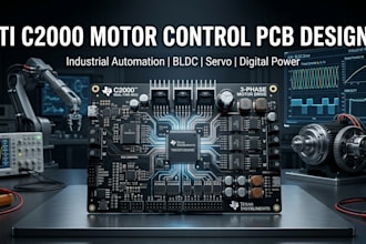 design tic2000 motor pcb for digital power, robotics smart industrial automation