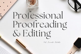proofread and edit website, academic and technical content