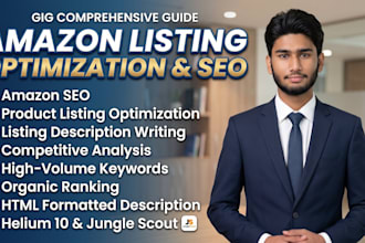 do amazon listing optimization and amazon SEO product listing with helium 10