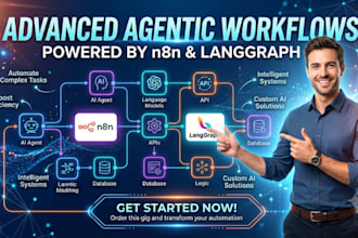 build advanced agentic workflows using n8n and langgraph