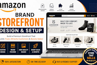 create your amozon storefront brand store and storefort design