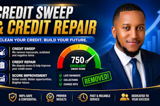 expert credit sweep and repair your credit report score remove negative items