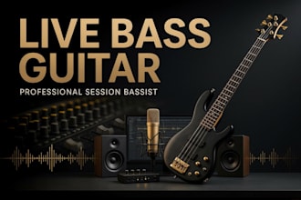 record professional live bass guitar tracks for your song