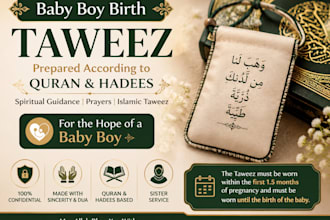 give you taweez for birth of baby boy