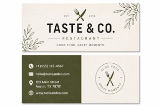 design a professional logo and business card