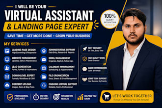 be your virtual assistant for landing page and website