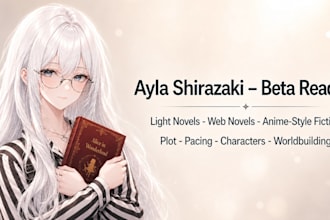 beta read your light novel or anime style story