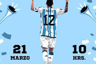 design custom posters and graphics for soccer, birthdays, or superheroes