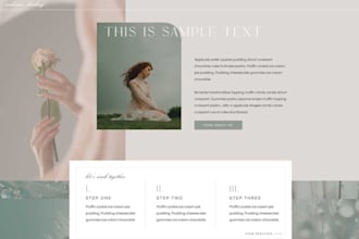 design showit website, redesign showit website and showit template