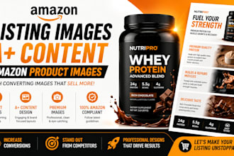 do amazon listing images, a plus content and amazon product images design