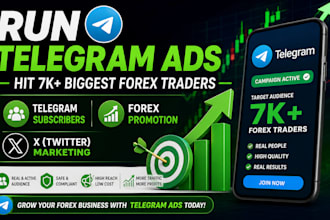run telegram ads hit 7k biggest forex traders, telegram subscribers, x marketing
