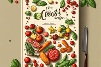 make custom recipe book, cookbook, and ebooks cover