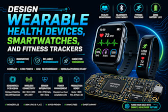 design wearable health devices, smartwatches, and fitness trackers