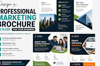 design a professional marketing brochure or flyer for your business