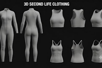 do second life 3d clothing mesh rigging 3d garment sims fivem y2k fashion design