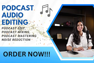 professionally in 24hrs edit your podcast, audio editing, audio and mixing