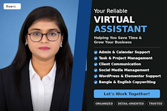 ll be your reliable virtual assistant for admin support