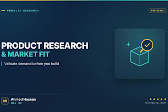 do product research and product market fit analysis for your idea