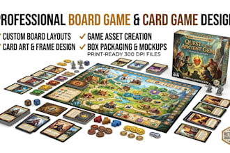 do board game design card game design tabletop game art and box design