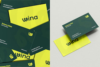 design a modern minimalist business card design print ready