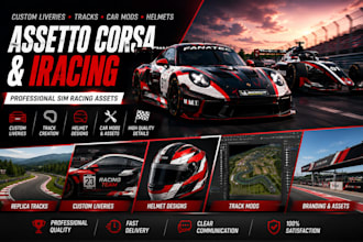make custom assetto corsa tracks and iracing liveries