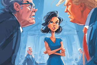 do a political cartoon art