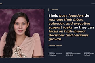 be your proactive virtual executive assistant and operations manager