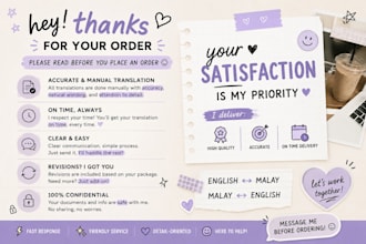 provide accurate english to malay translation