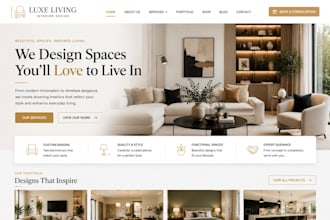 build squarespace interior home decor website furniture home styling business