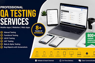 app testing and website testing,QA,iphone,ipad,and android user testing
