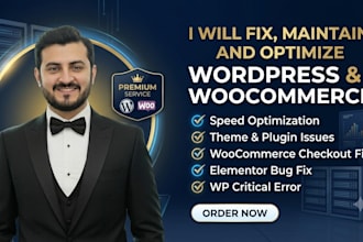 develop, fix wordpress errors, elementor issues, and woocommerce bugs