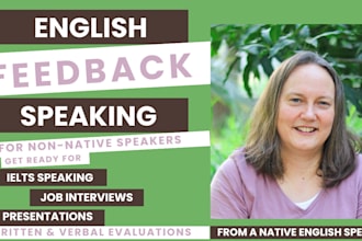 give feedback on your english voice recording