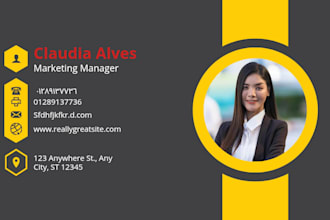 design a professional business card and company card