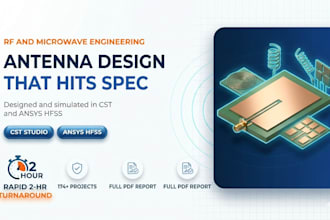 design and simulate rf microwave antenna in cst and hfss